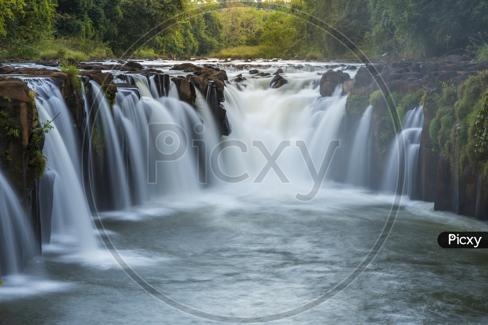 Beautiful waterfall in Laos