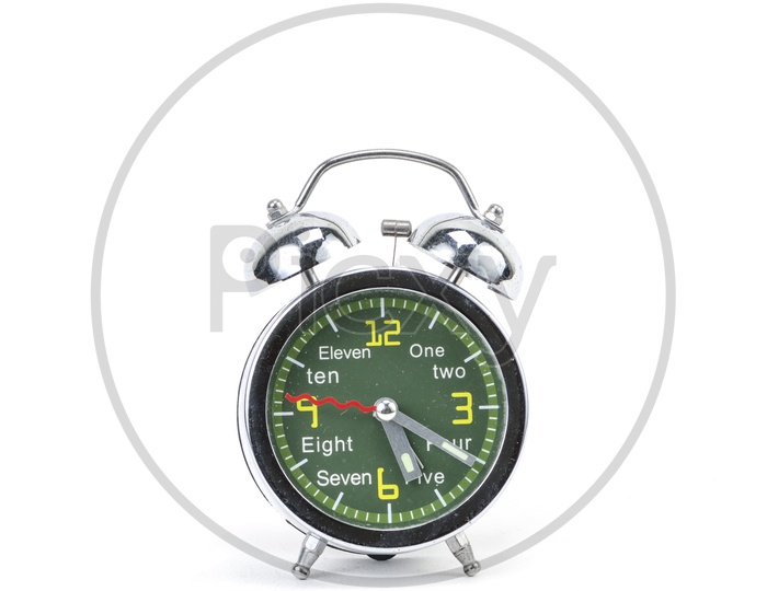 alarm clock Isolated on an White Background