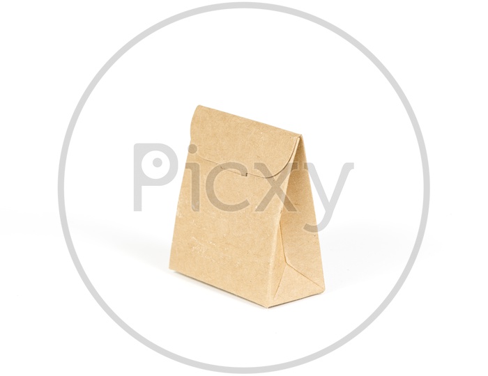 paper bags isolated on white Background