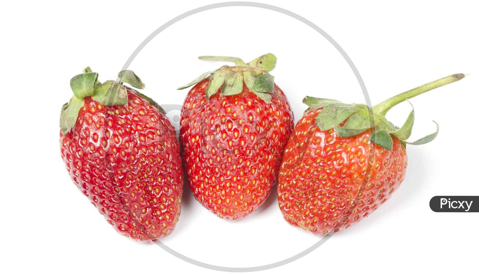 Delicious Strawberries isolated on white background