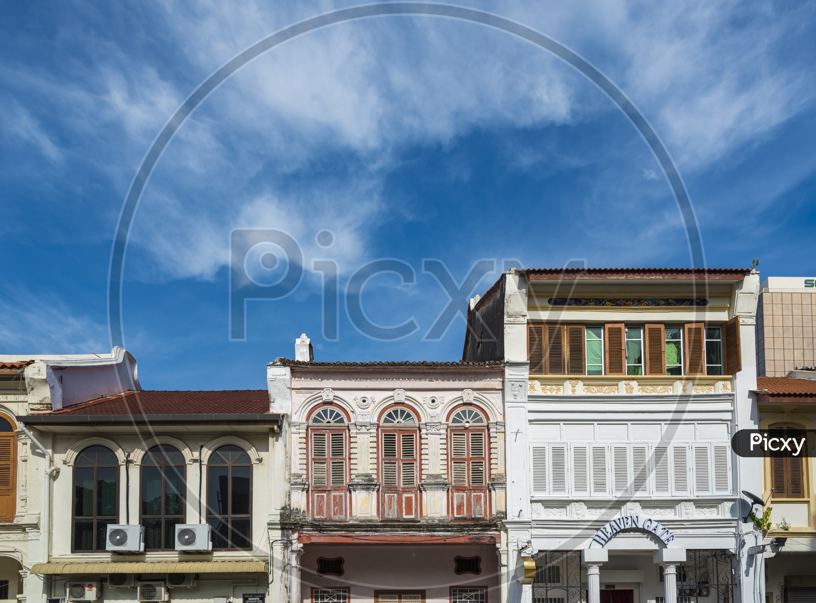 Malaysian houses in Georgetown, Penang, Malaysia
