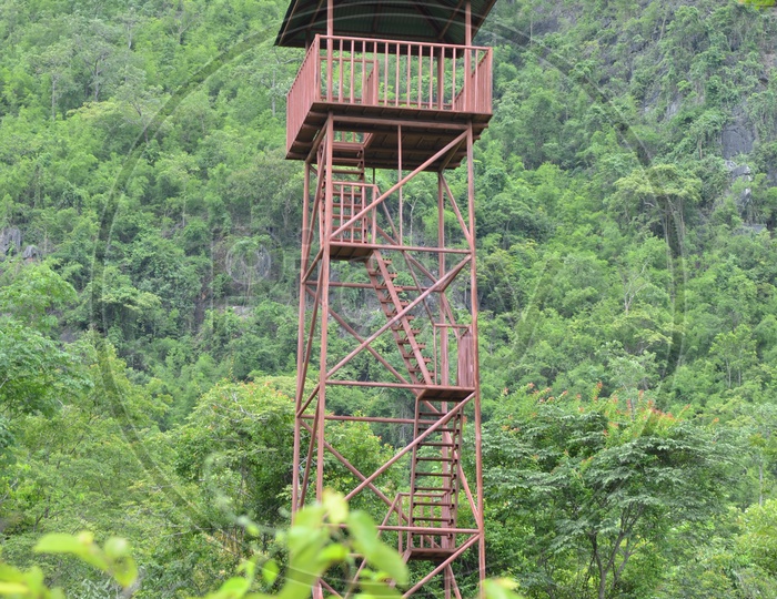 Tower for wildlife view in Thailand