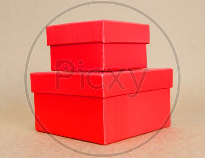 A Red Theme Gift box for Christmas