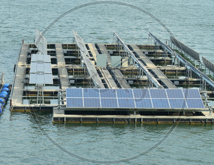 Solar panels on the water, Thailand