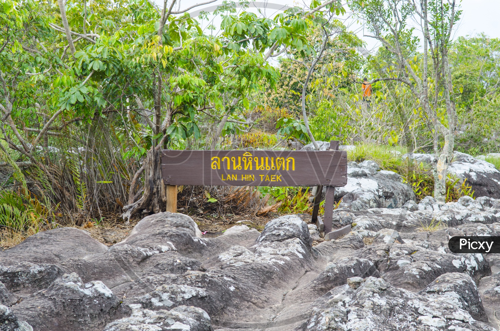 Lan Hin Taek at Phu Hin Rong Kla national park in Thailand