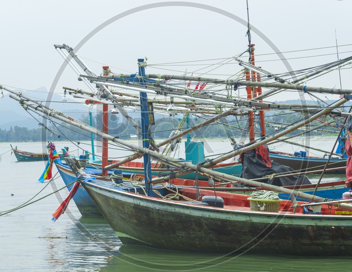 Local Thailand Fishing boats