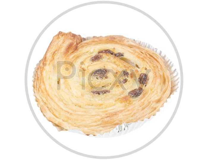 Bakery Baked Bread Roll On an Isolated White Background