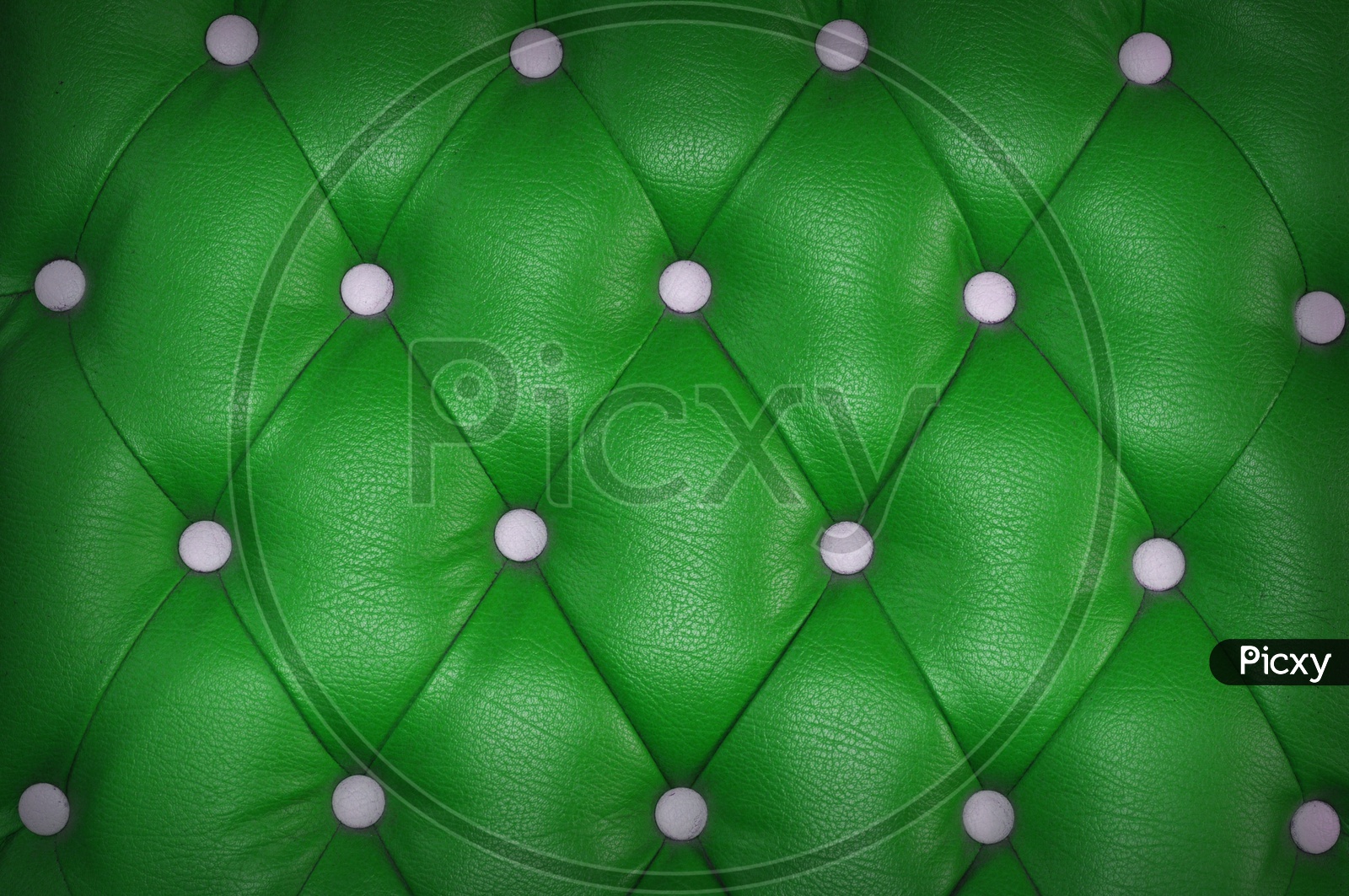 Leather texture of green sofa
