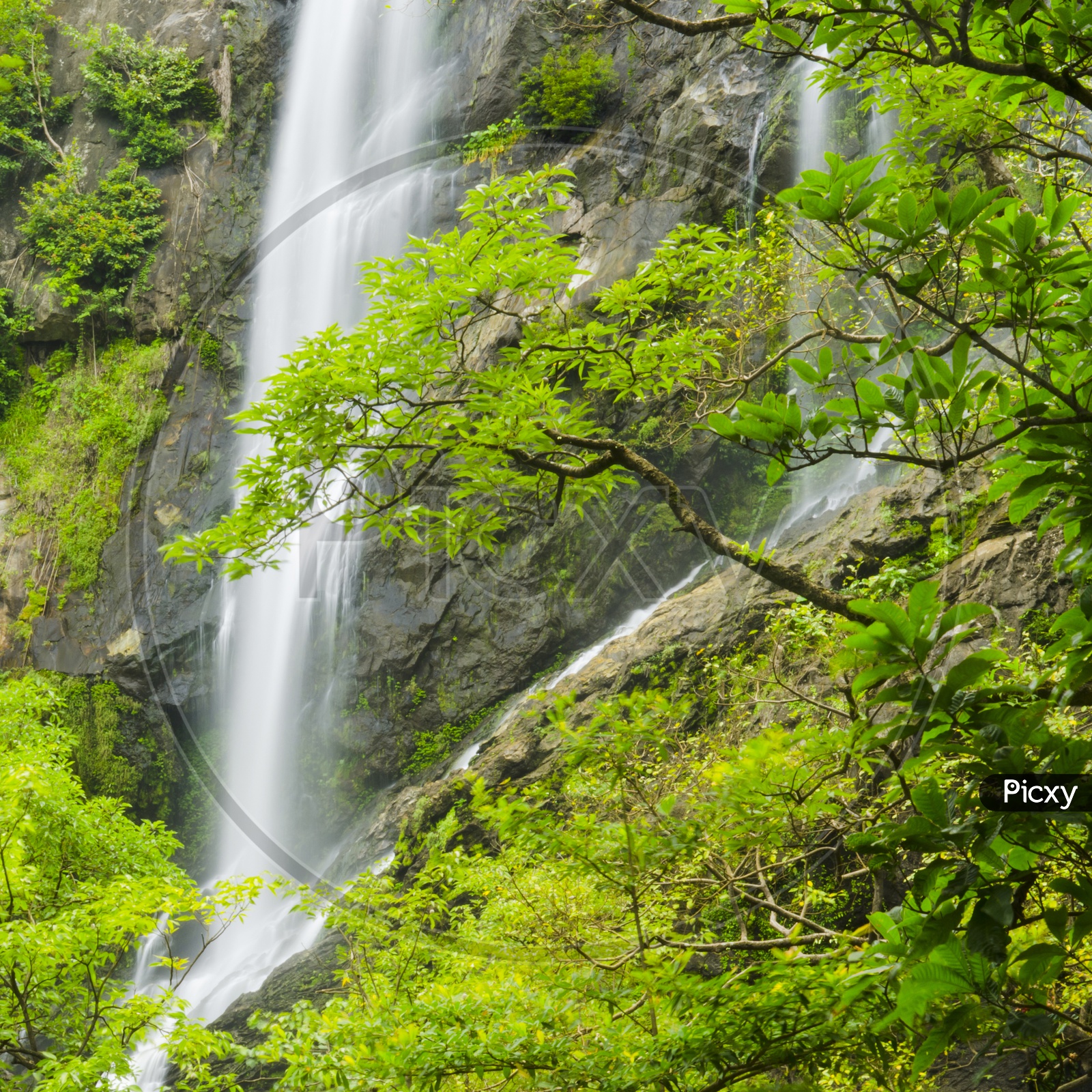 Klong lan waterfall of Kamphangpetch Thailand