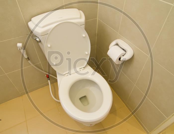 A western Toilet commode.