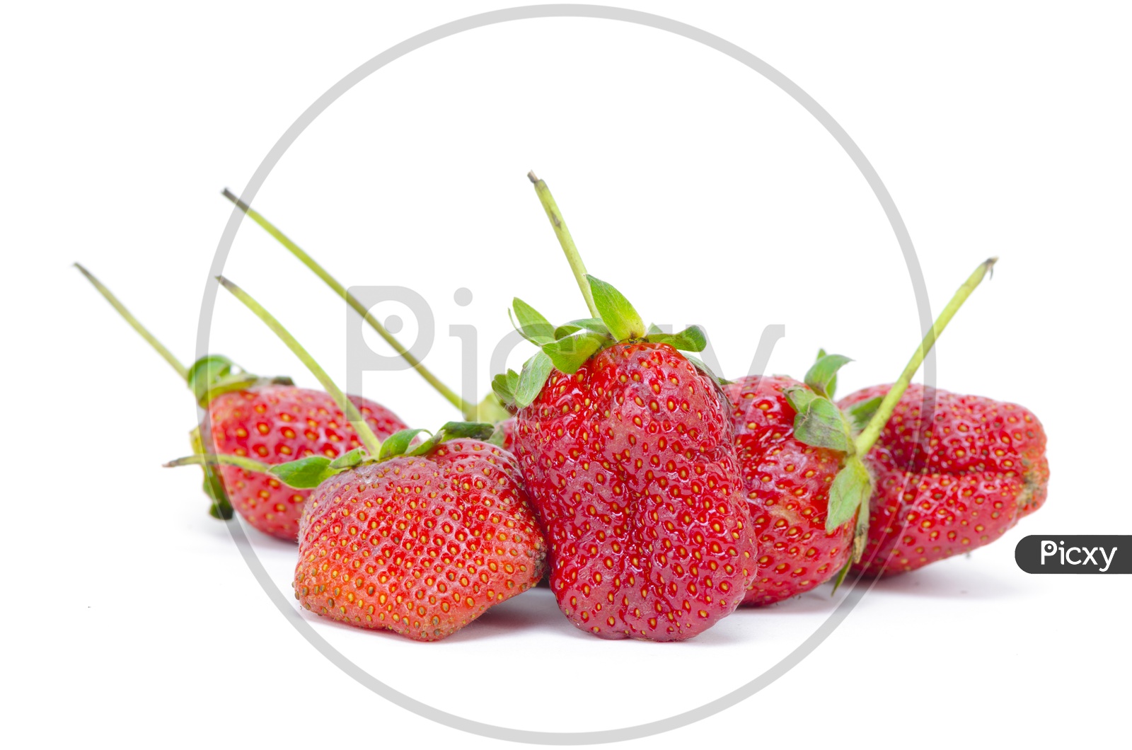 fresh strawberry isolated on white background