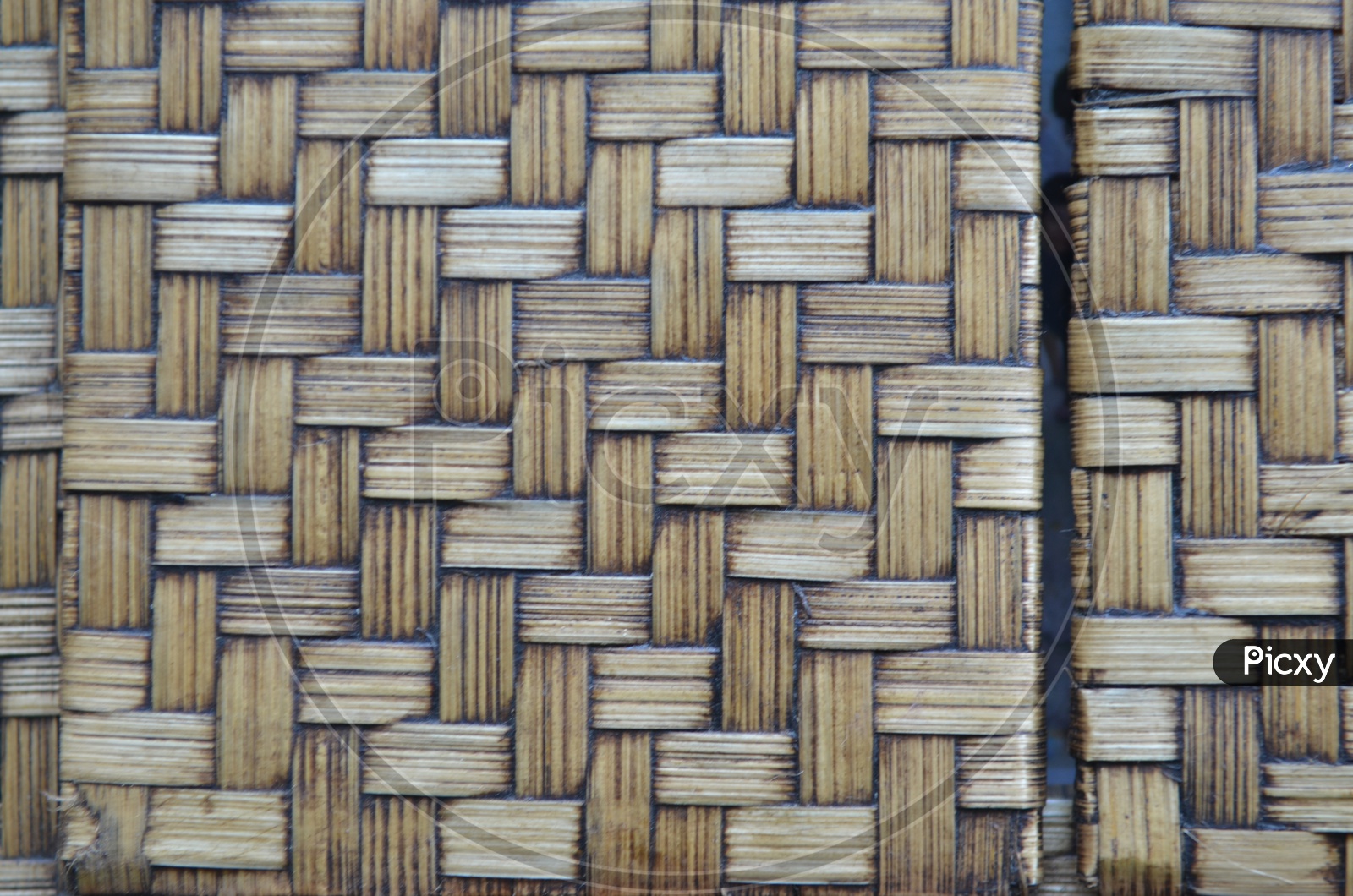 Brown wicker Closeup With Patterns Forming a background