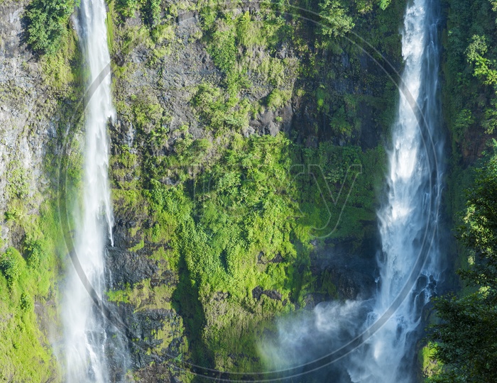 high waterfalls in Laos