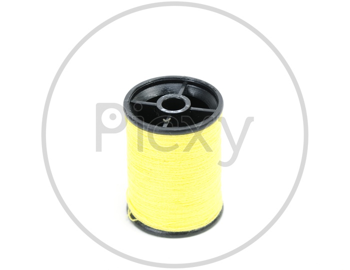 Colourful Sewing Thread Roll  Isolated Over an White Background