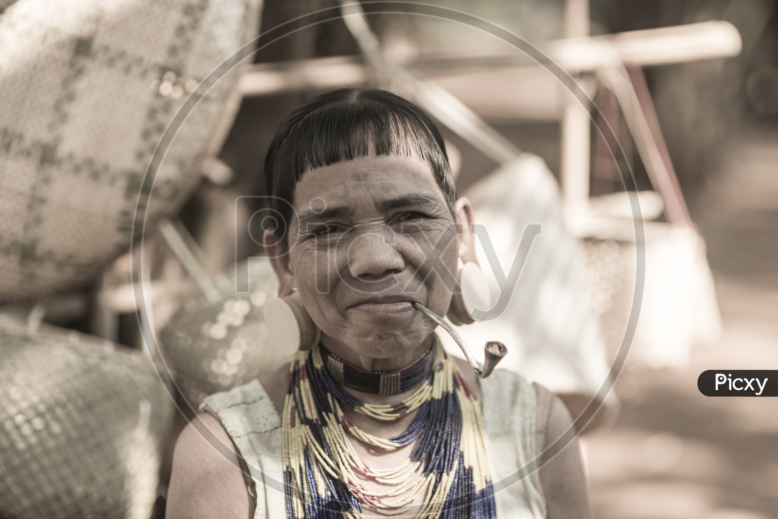 Portrait of  Bolaven, Laos Alak tribe men in village