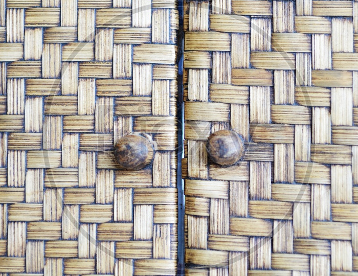 Brown wicker Closeup With Patterns Forming a background