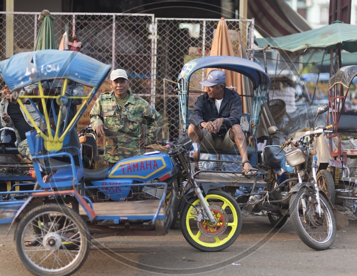 A Tricycle used for Transportation in Luang Prabang, Laos