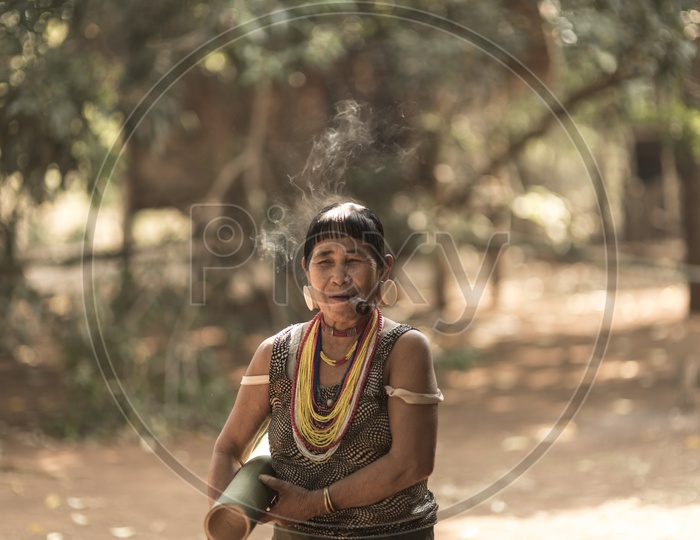 An Alak tribe man in village near plateau Bolaven, Laos