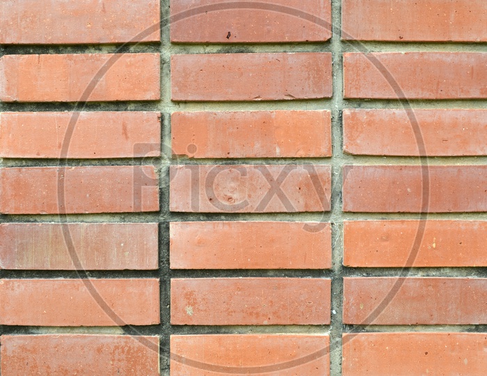 Abstract Of a Brick Wall With Patterns