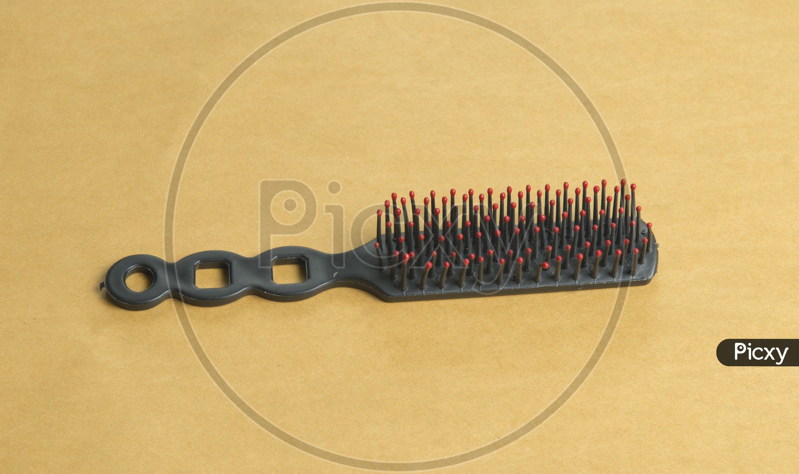 A Black comb on the table
