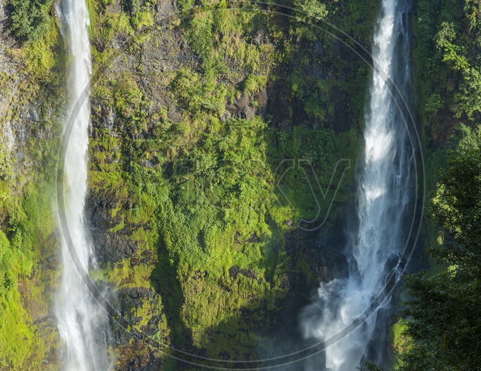 high waterfalls in Laos