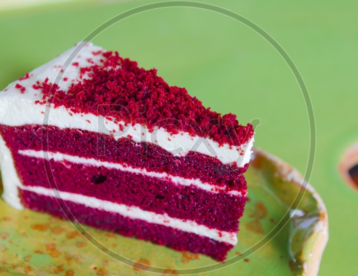 Red Velvet Cake  Served Ina  Cafe