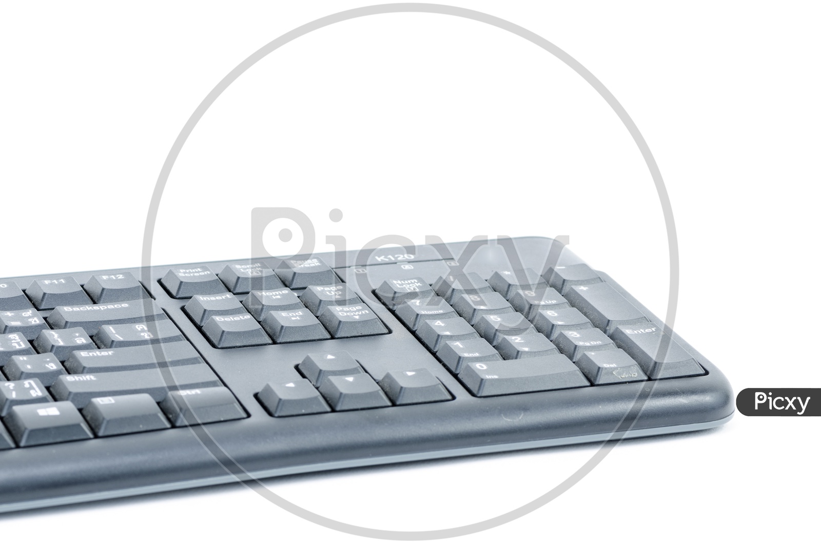 Keyboard Over an isolated White Background