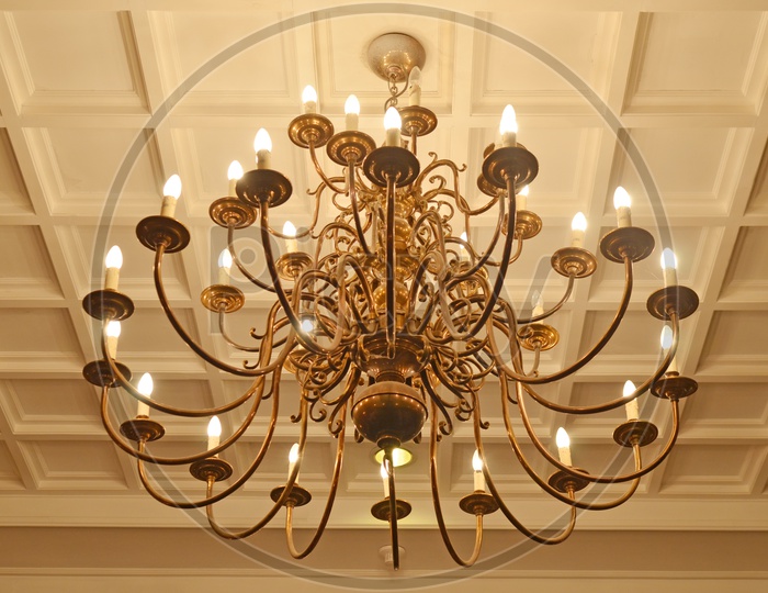 A Simple chandelier in Thai Hotel