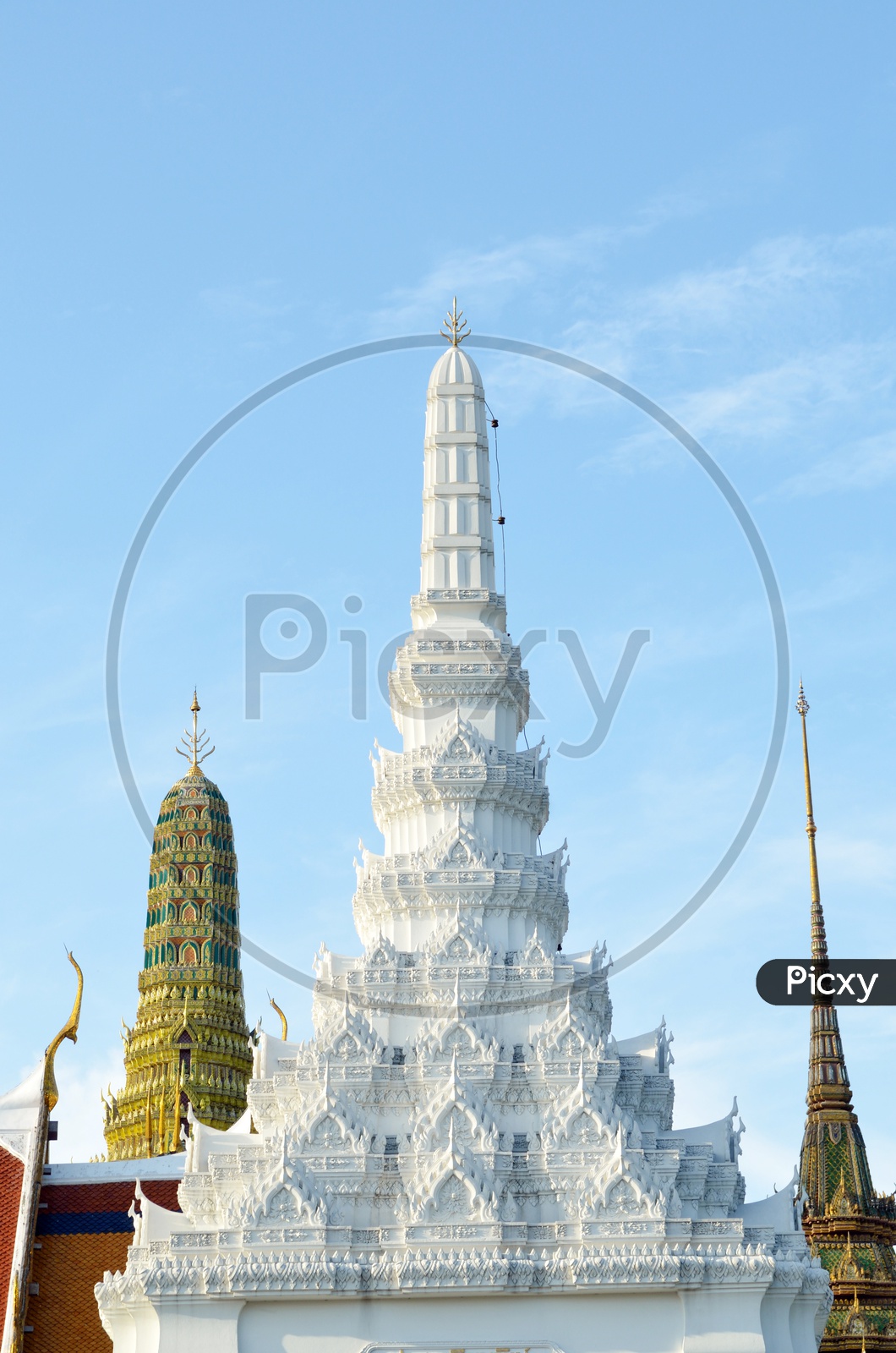 Shrine of Wat Phra Kaew at bangkok of thailand