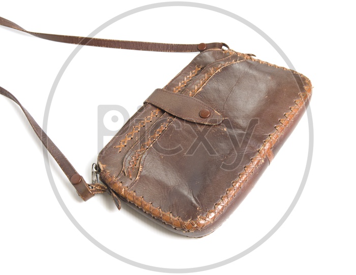 A brown women satchel bag