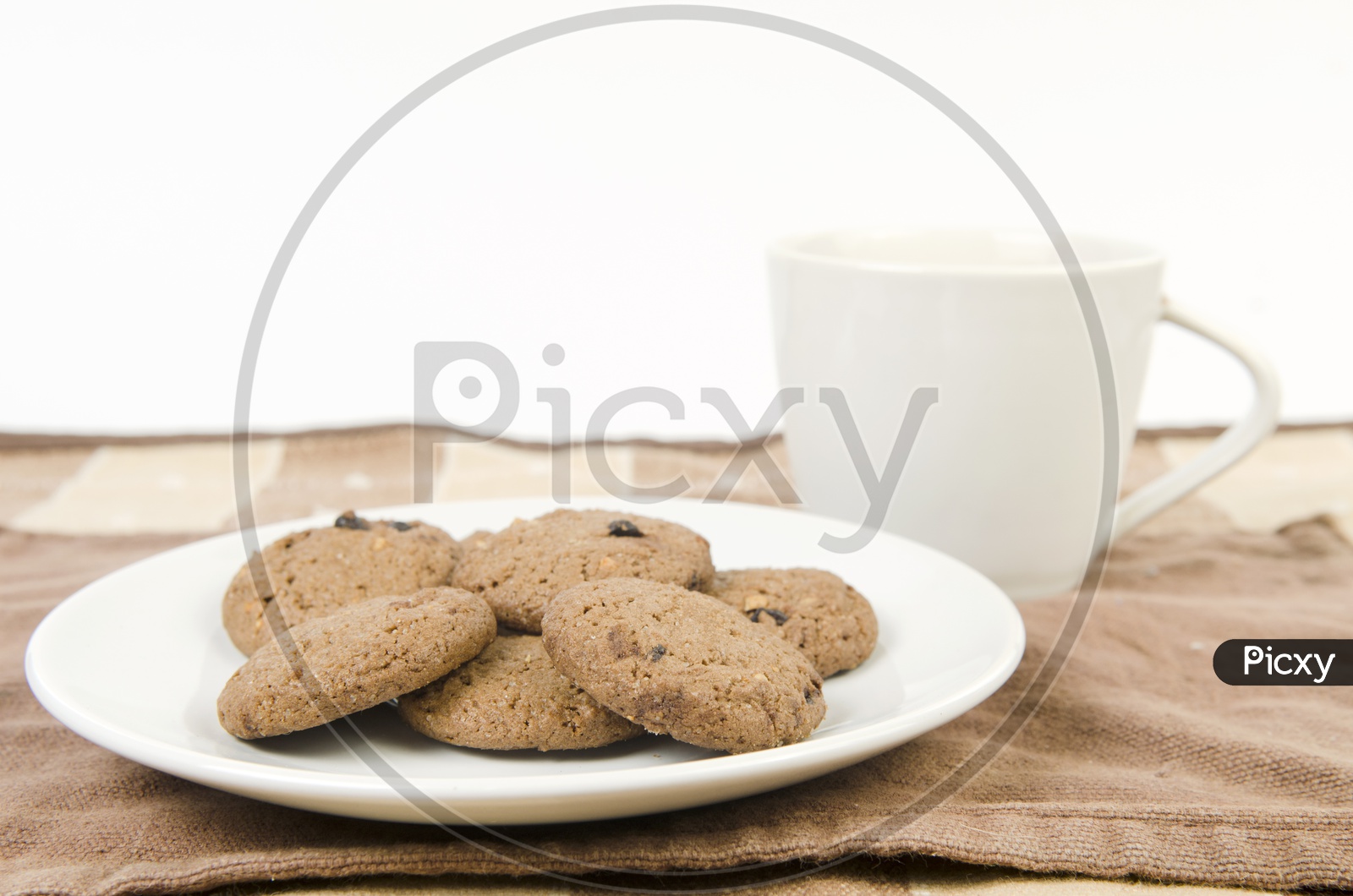 Cookies in a Plate and Milk