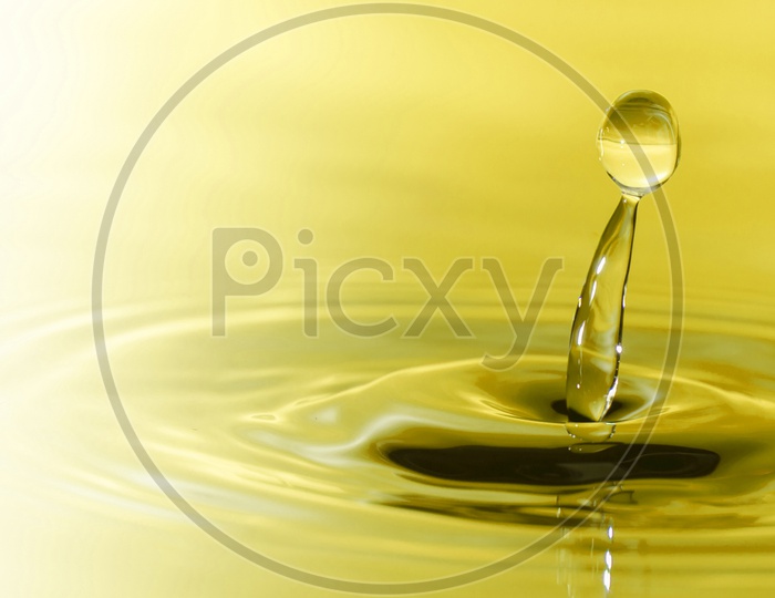 Drop of water in Yellow
