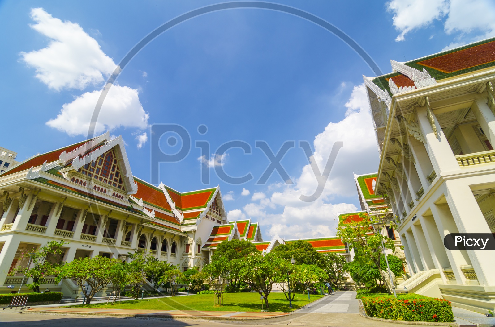 Architecture of  Chulalongkorn University, Bangkok, Thailand