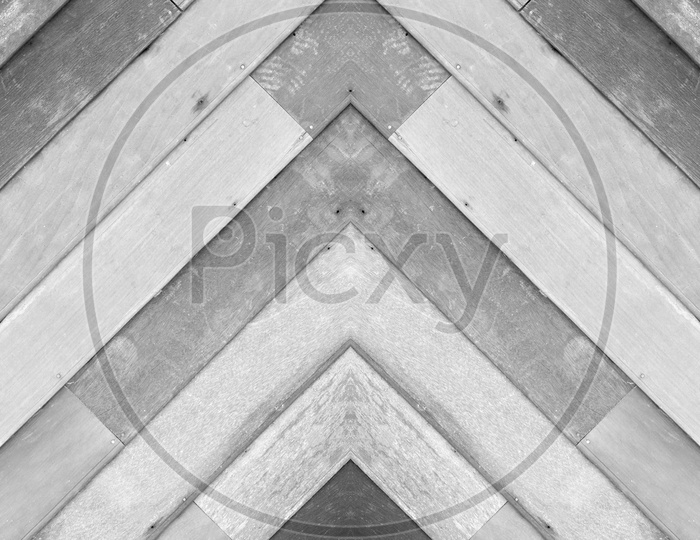 old,Abstract  grunge wood panels used as background With B&W Filter