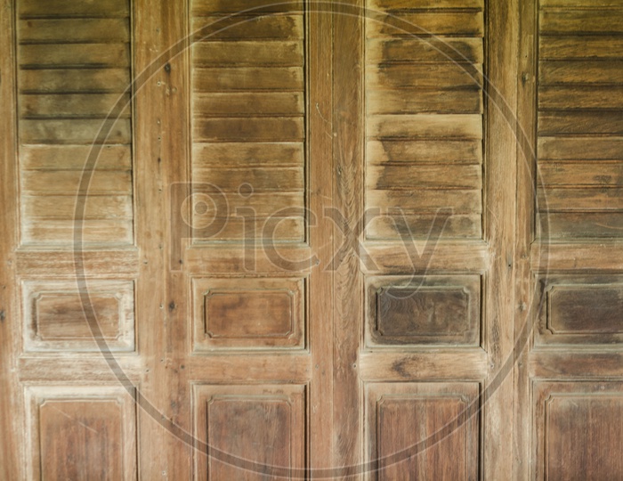 Old Wooden Door With Vintage Look