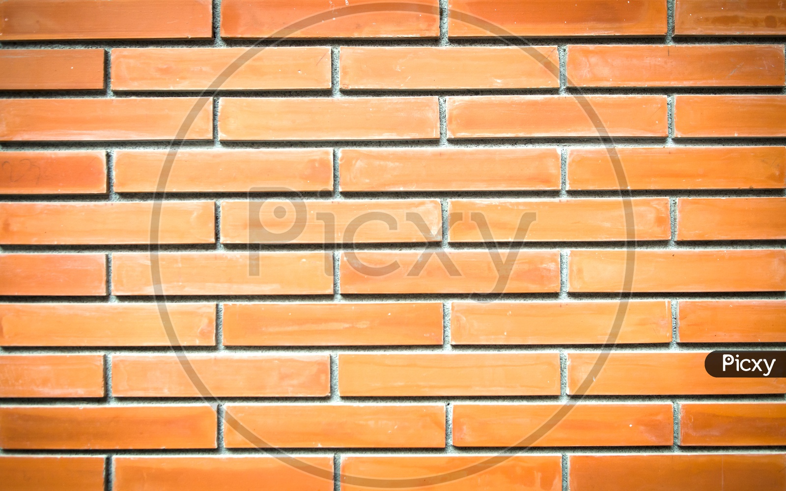 Orange brick wall background