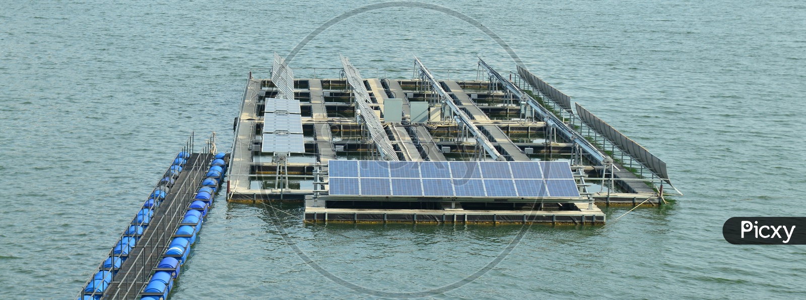 Solar panels on the water, Thailand
