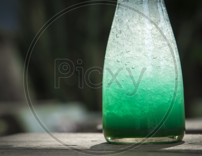 green apple soda juice