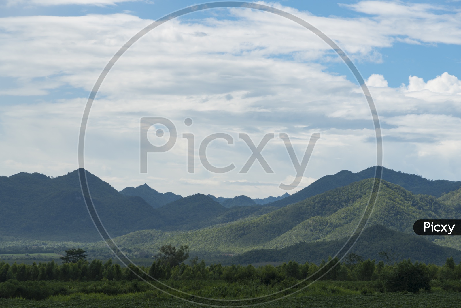View of mountains in Thailand national park