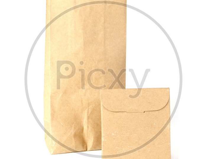 paper bags isolated on white background