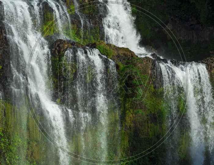hight waterfalls in Laos