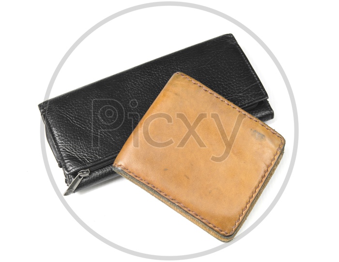 Leather wallets - brown/black