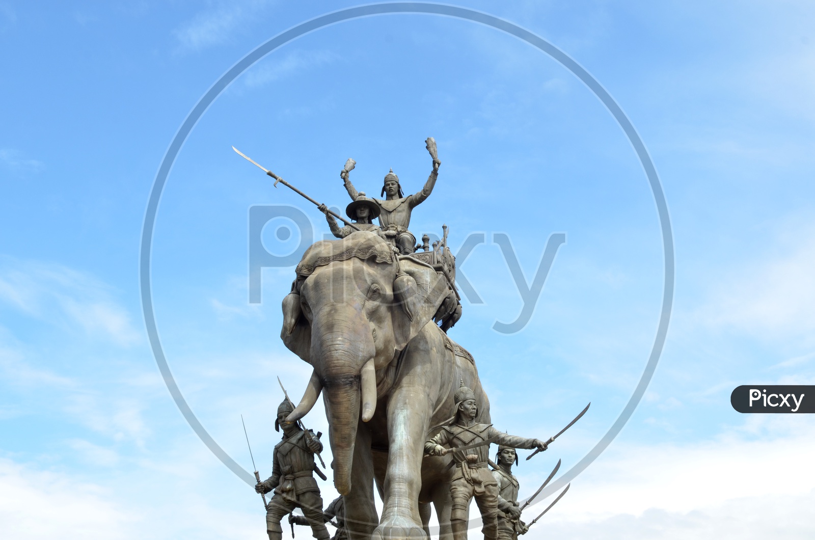 Monument of King Naresuan at Suphanburi province in Thailand