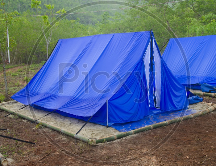 Camping Tents in Nature or Forests at Khao Yai National Park