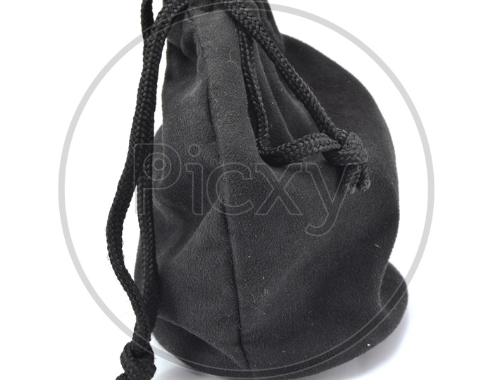 A black cloth bag