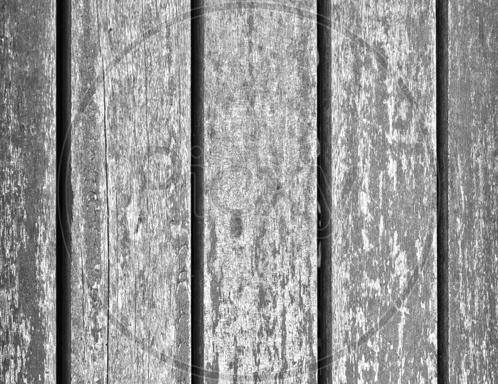 Abstract Background With Old Grunge Wooden Panels With Patterns and B&W Filter