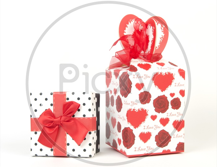 Gift Boxes for Christmas Festival Isolated over white background