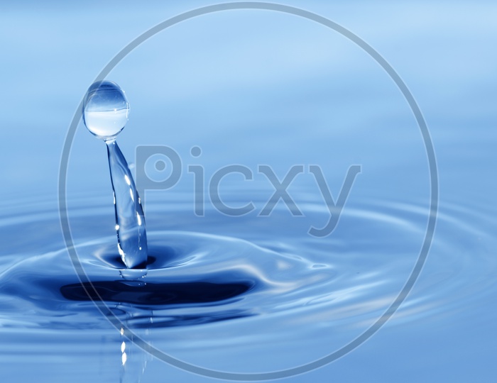 Close up of water droplet