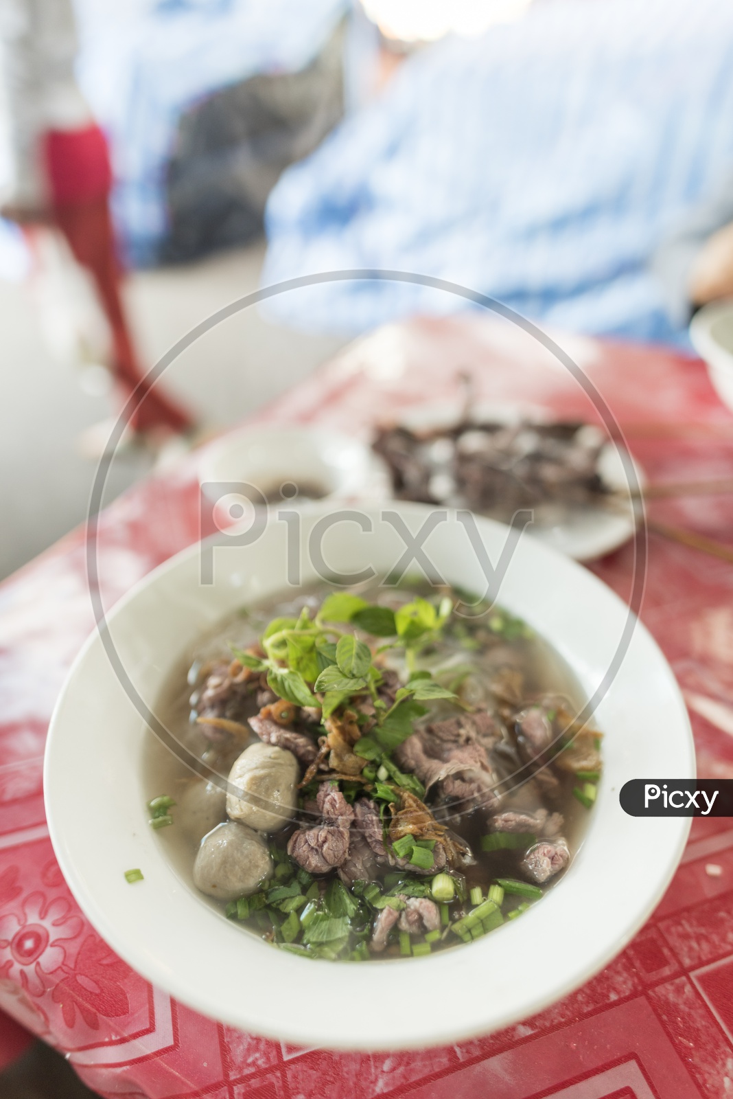 Traditional Vietnamese Beef Soup Pho