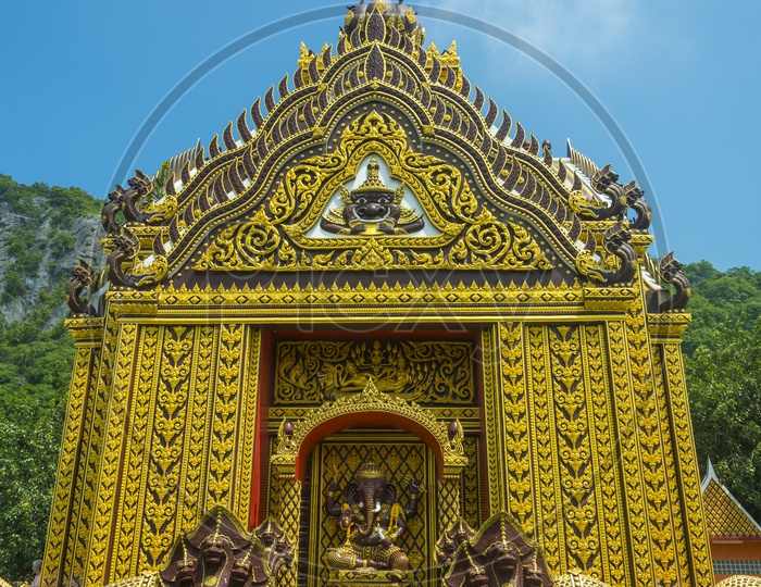 View of Shrine in Thai Temple